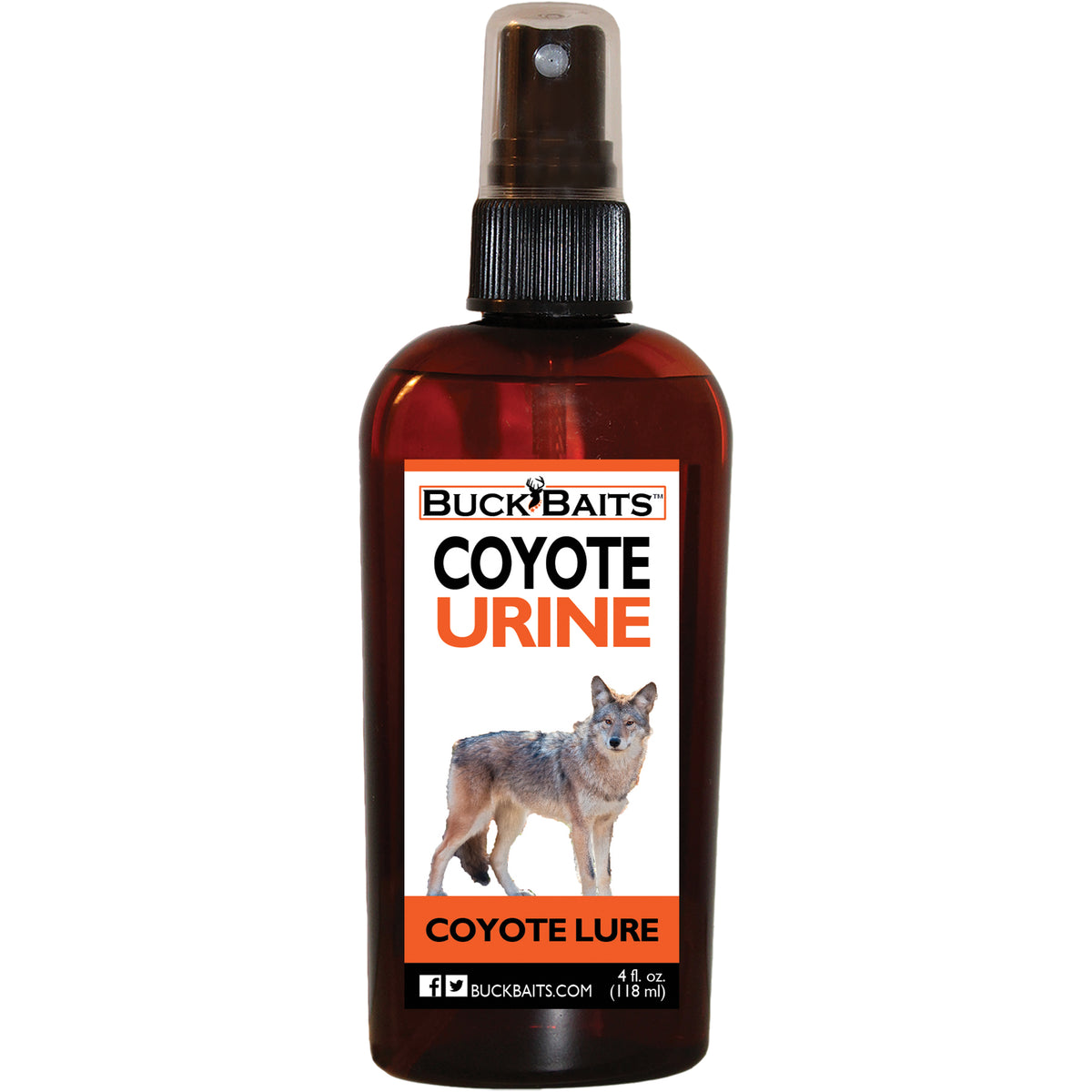 Buck Baits Coyote Urine Lure  Pest Deterrent 4 oz. Bottle With Sprayer