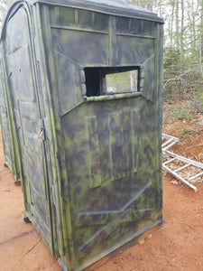 DIY awesome hunting blind from a… Porta-John by Wholery Bird