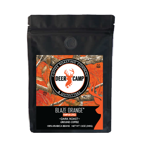 DEER CAMP® Blaze Orange™ Pumpkin Spice Featuring Realtree EDGE™ Colors 12 oz. Medium Roasted Ground Coffee