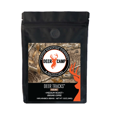 DEER CAMP® Coffee Deer Tracks™ Hazelnut Featuring Realtree EDGE™ Colors 12 oz. Medium Roasted Ground Coffee