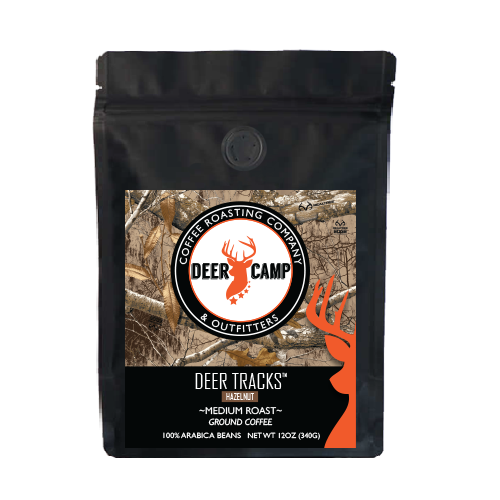 DEER CAMP® Coffee Deer Tracks™ Hazelnut Featuring Realtree EDGE™ Colors 12 oz. Medium Roasted Ground Coffee