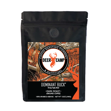 DEER CAMP® Coffee Dominant Buck™  Featuring Realtree EDGE™ Colors 12 oz. Dark Roasted Ground Coffee