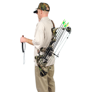 Bow Stay™ 2 In 1 Holder And Carry in Black - Buck Baits