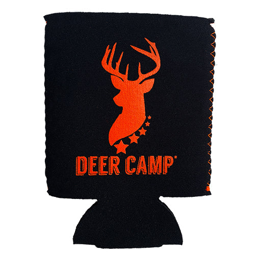 Buffalo Plaid Can Cooler, Deer Camp Beer Can Coozie