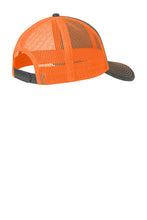 Buck Baits Logo Gray Steel | Orange Snapback Cap - Buck Baits