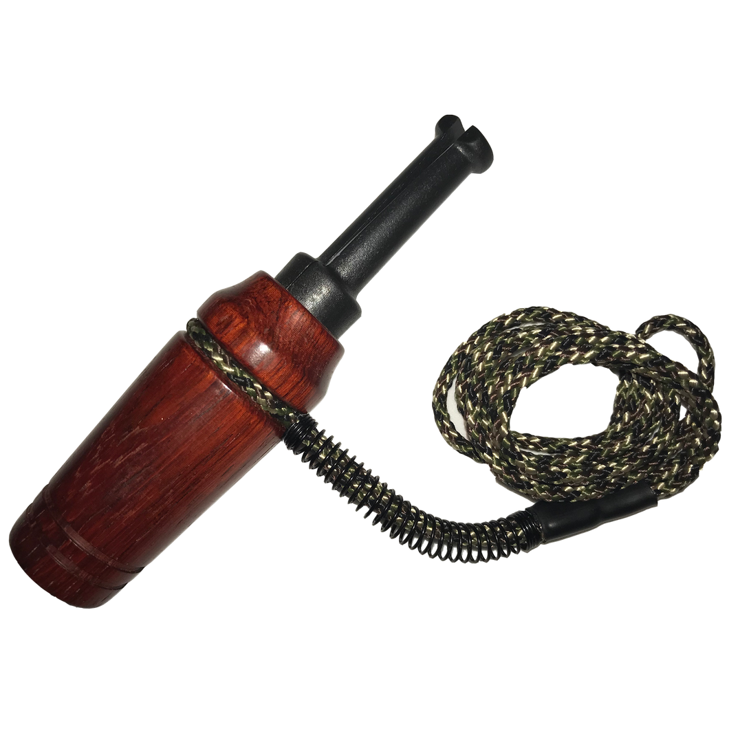 Exotic Wooden Cow Elk Bite Game Call With Lanyard