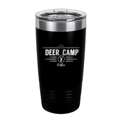 DEER CAMP® Coffee Logo  20 oz. Tumbler With Lid (Black)