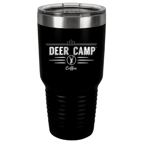 DEER CAMP® Coffee Logo 30 oz. Tumbler With Lid (Black)