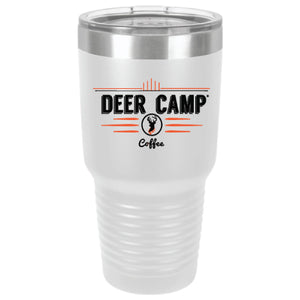 DEER CAMP® Coffee Logo 30 oz. Tumbler With Lid (White)