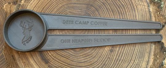 DEER CAMP® Coffee 3 in 1 Opening Day Coffee Beans & Grinds Scoop | Stir | Seal (Black)
